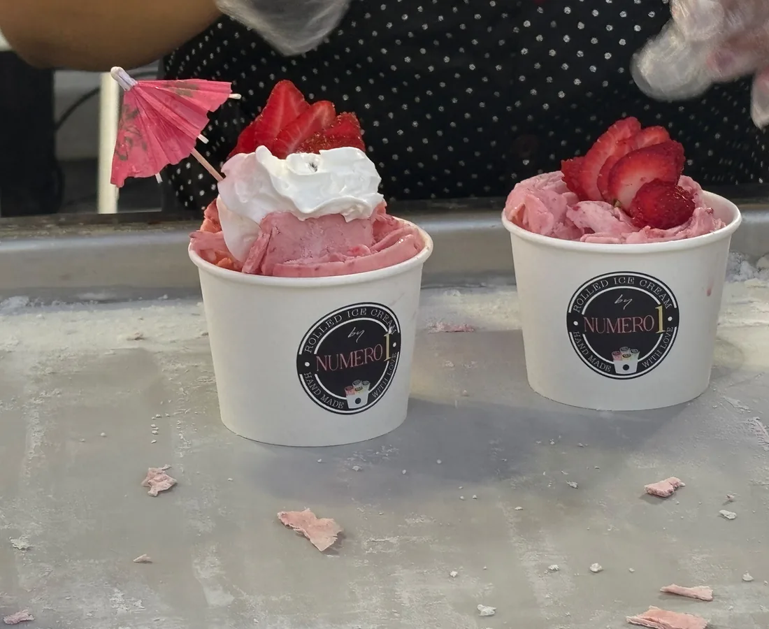 Fresh Numero Uno rolled ice cream