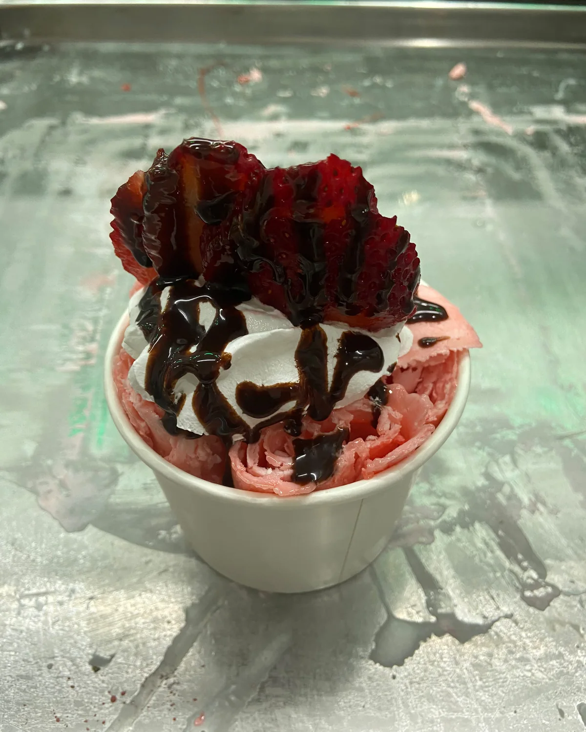 Numero Uno rolled ice cream dessert